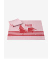 Set of 2 "Coco-Rico" Red napkins - Le Jacquard Français x Élysée