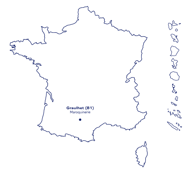 Élysée leather goods are made in Tarn