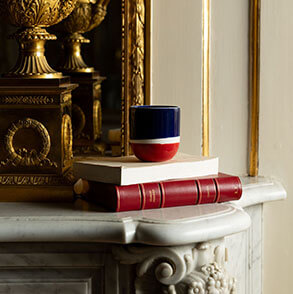 bougie sur une cheminée